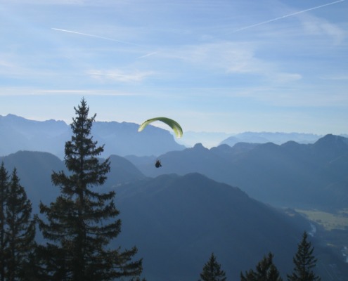 Paragleiten Fliegen in Oberwössen und Unterwössen