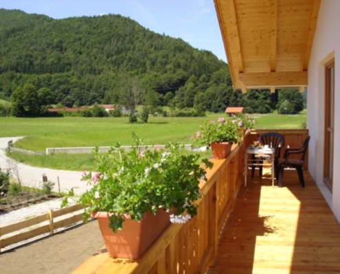 Aussicht vom Balkon