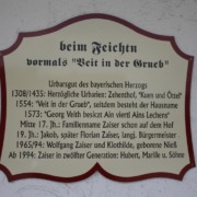 Feichten-Hof - Hoftafel