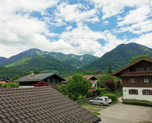 Blick vom Balkon