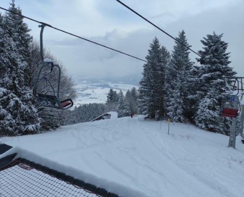 mit der Bergbahn Marquartstein