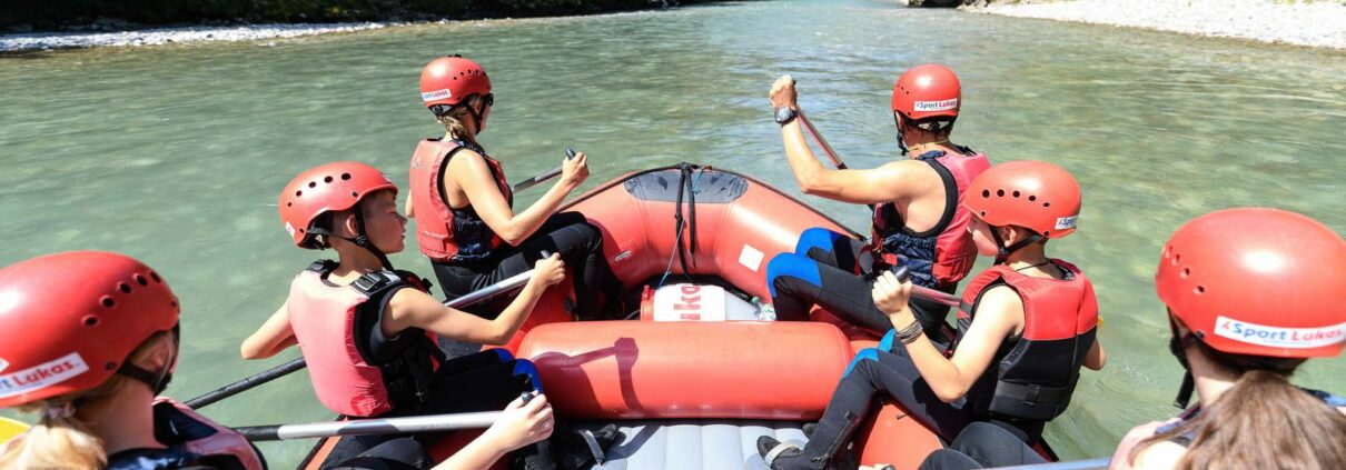 Rafting, Sommer im Achental