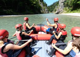 Rafting, Sommer im Achental