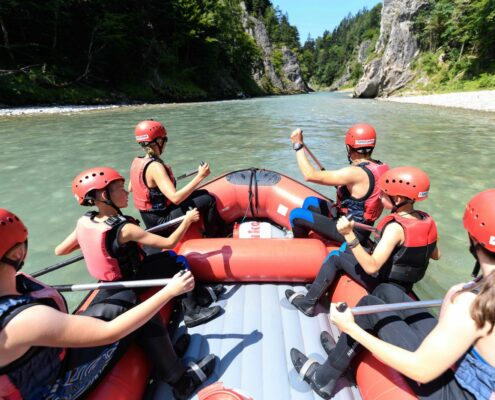 Rafting, Sommer im Achental