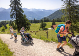 Wandern, Familie, Kinderwagen