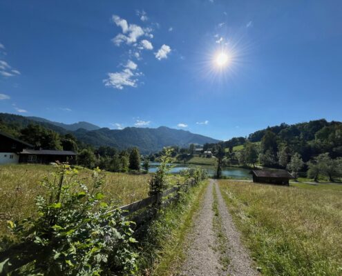 Auf dem nahegelegenden Hochgern-Gipfel