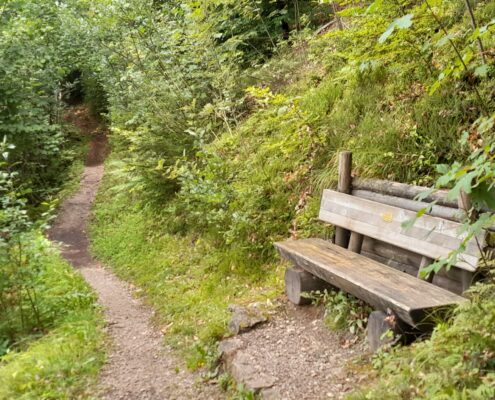 Blick vom Wanderweg